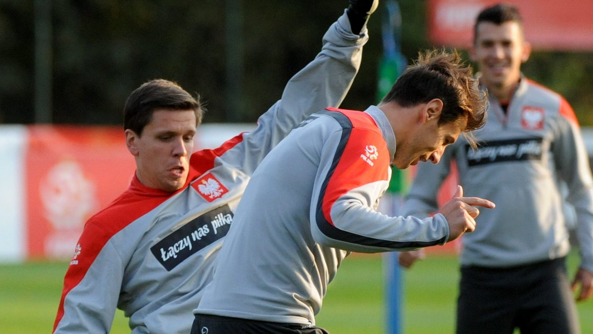 Wojciech Szczęsny (L) i Grzegorz Krychowiak