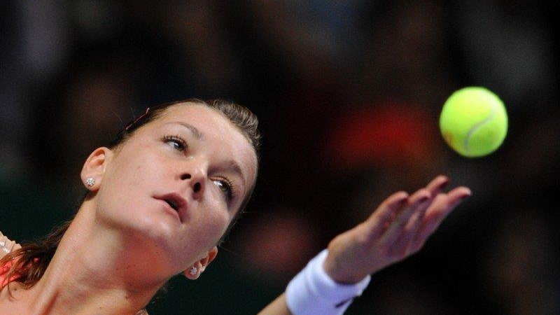 Agnieszka Radwańska w meczu z Sarą Errani