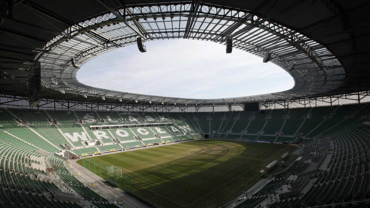 Wnętrze Stadionu Miejskiego we Wrocławiu