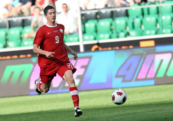 Robert Lewandowski w barwach reprezentacji Polski (2011 r.)