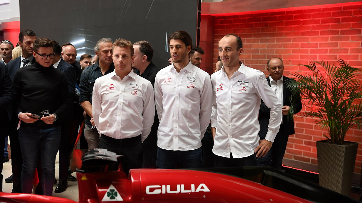 Kierowcy zespołu Alfa Romeo Racing Orlen Antonio Giovinazzi Kimi Raikkonen Robert Kubica