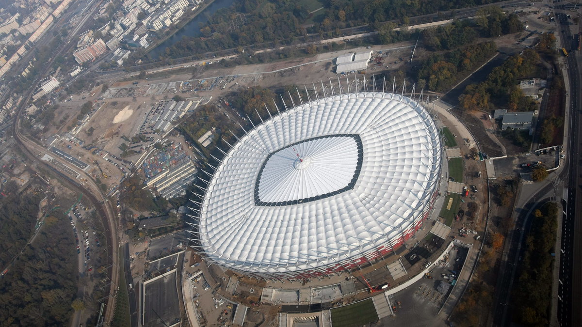 Stadion Narodowy z lotu ptaka