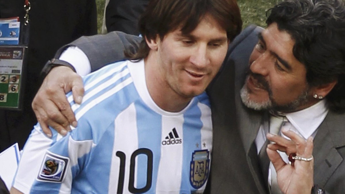 Lionel Messi i Diego Maradona