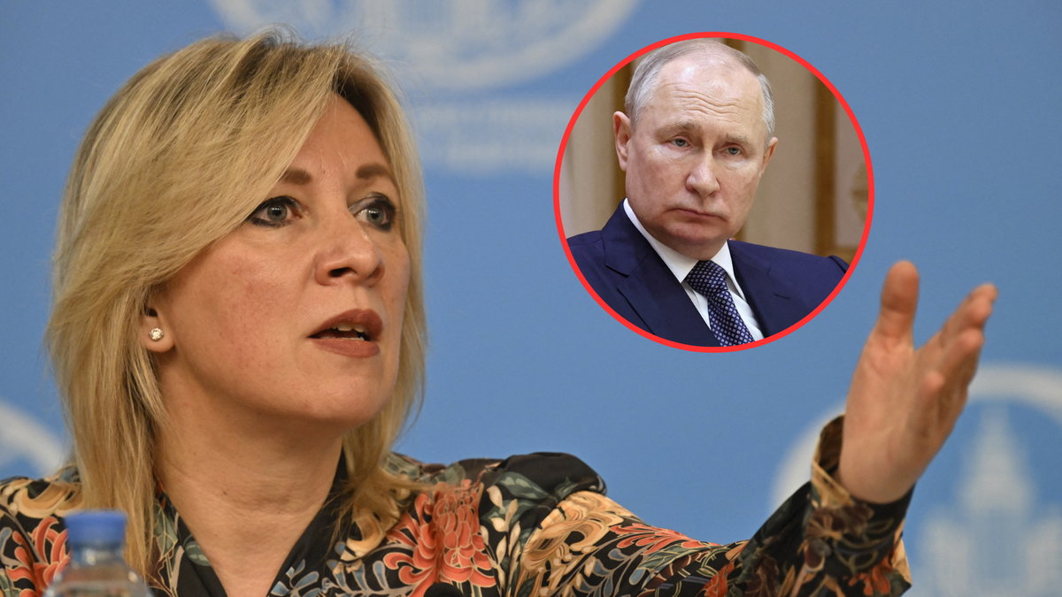 Maria Zacharowa i Władimir Putin