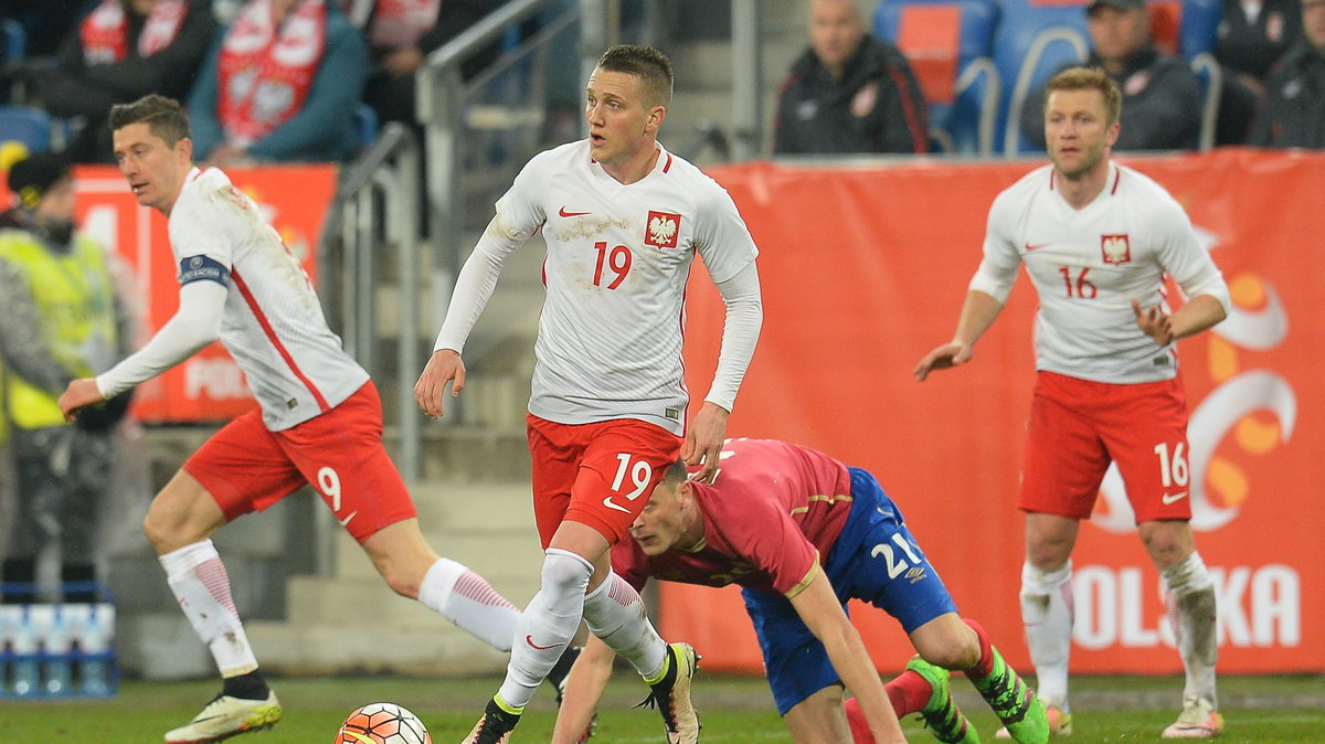 Pilka nozna. Reprezentacja. Mecz towarzyski. Polska - serbia. 23.03.2016