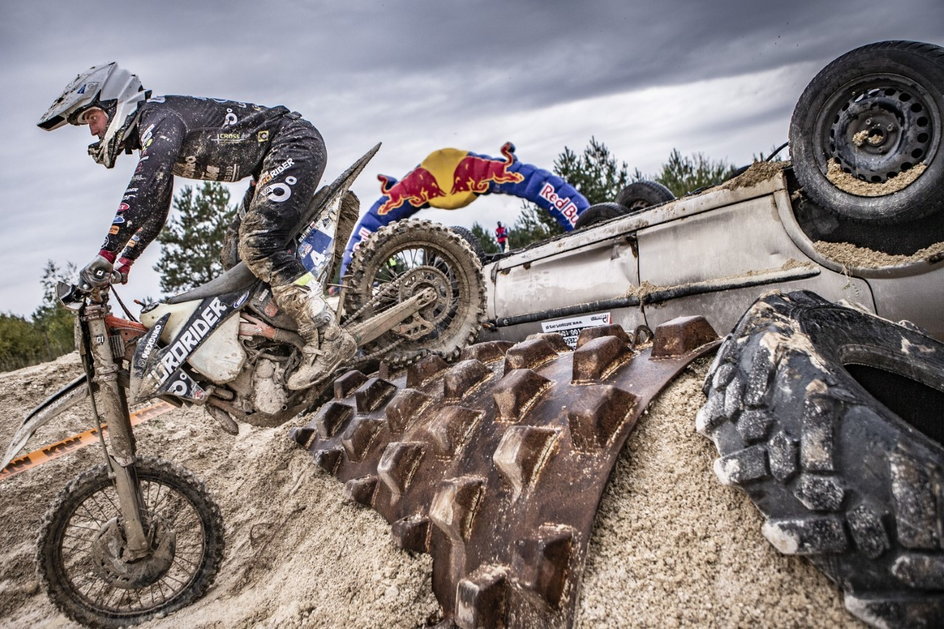 Dominik Olszowy w wyścigu finałowym, Red Bull Enduro Liga