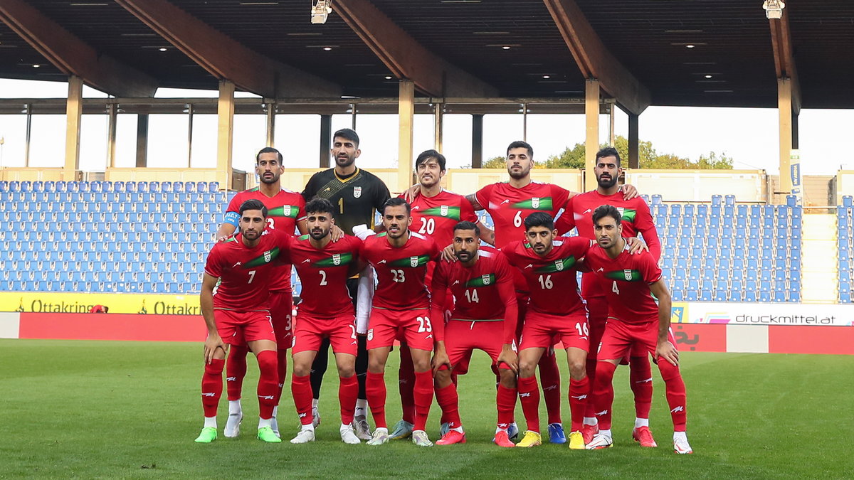 Piłkarze reprezentacji Iranu przed meczem z Urugwajem