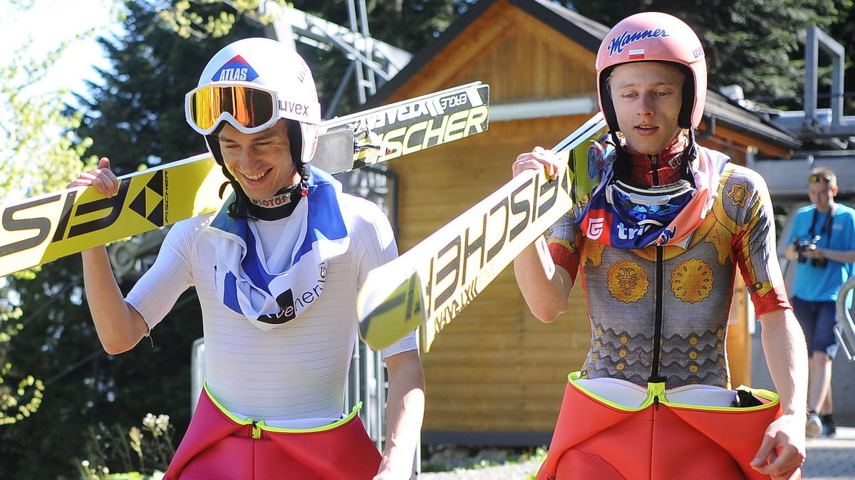 Skoki narciarskie - trening kadr polskich skoczkow narciarskich