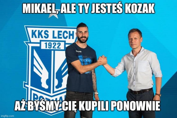 Mem po meczu Lech Poznań - Valmiera FK