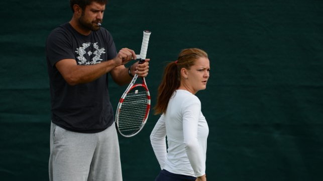 Tomasz Wiktorowski i Agnieszka Radwańska