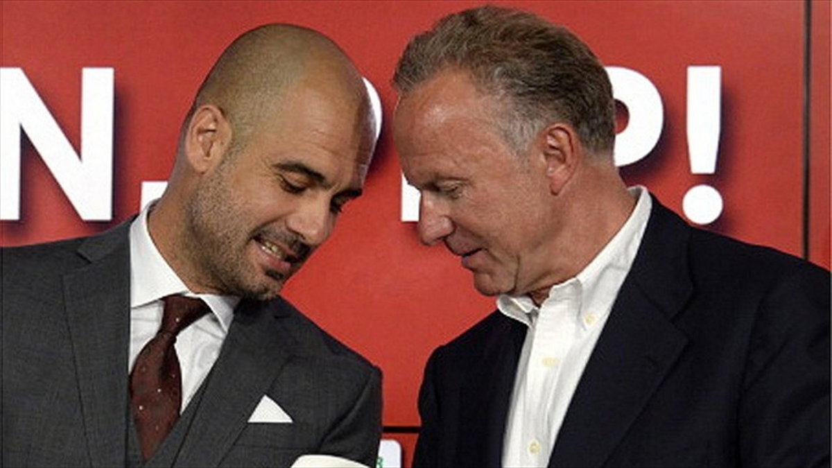 Josep Guardiola i Karl-Heinz Rummenigge