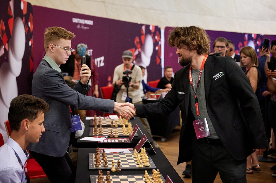 Magnus Carlsen i Filip Zieliński