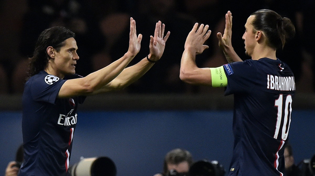 Edinson Cavani (L) i Zlatan Ibrahimovic