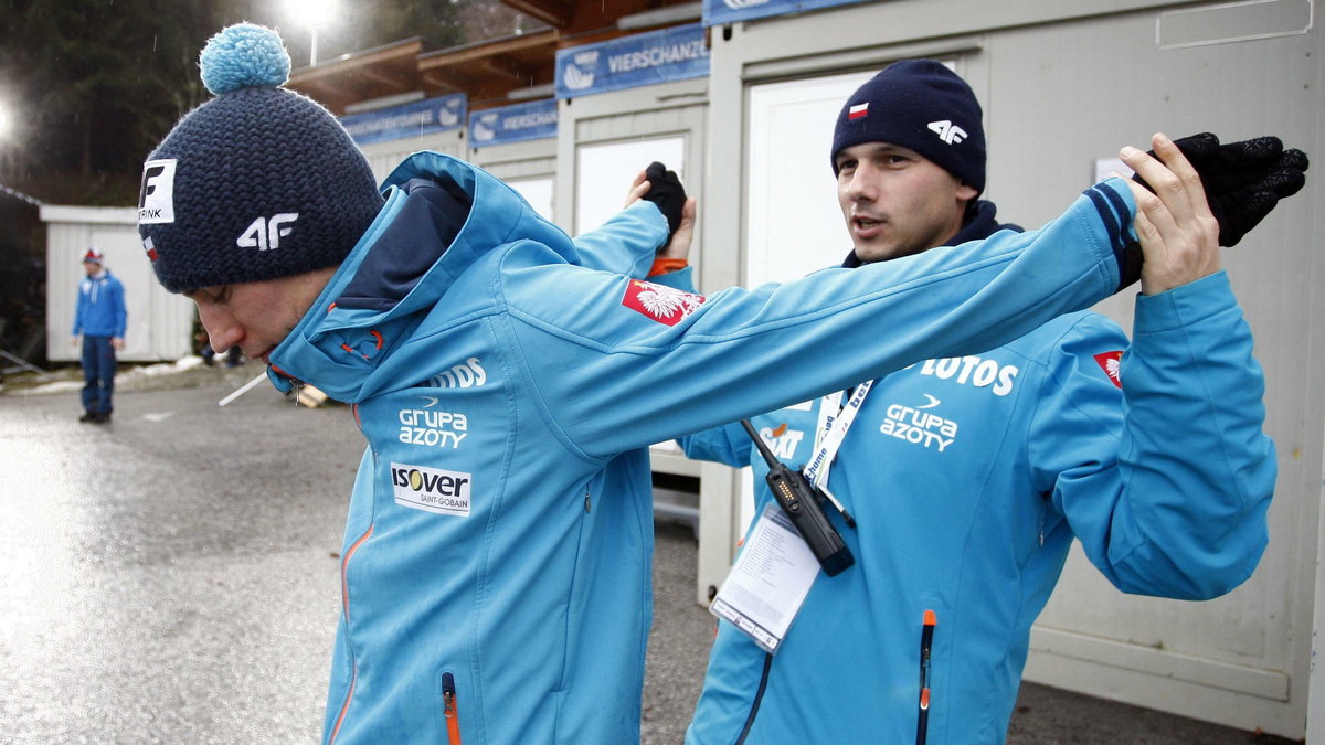 Łukasz Gębala i Kamil Stoch