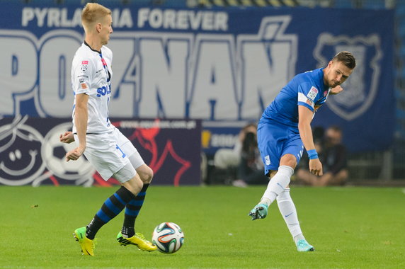 PIŁKA NOŻNA LIGA POLSKA LECH POZNAŃ ZAWISZA BYDGOSZCZ (Barry Douglas Jakub Wójcicki )