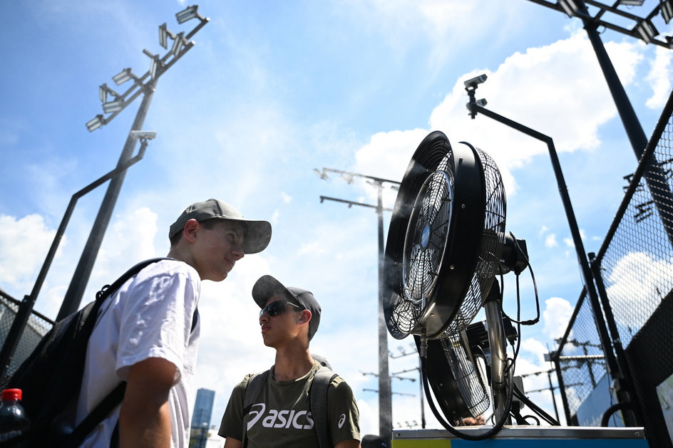 Podczas Australian Open przydają się wiatraki