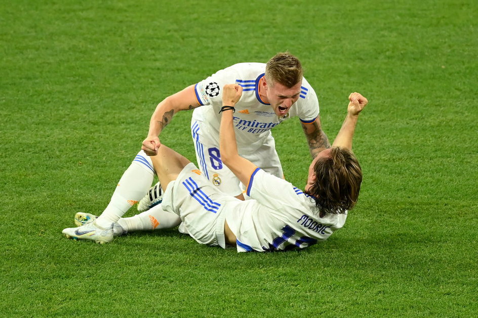 Tak Luka Modić i Toni Kroos cieszyli się z triumfu w Lidze Mistrzów