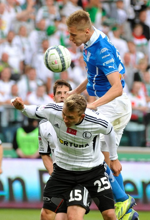 PIŁKA NOŻNA EKSTRAKLASA LEGIA LECH POZNAŃ  (Jakub Rzeźniczak Łukasz Teodorczyk)