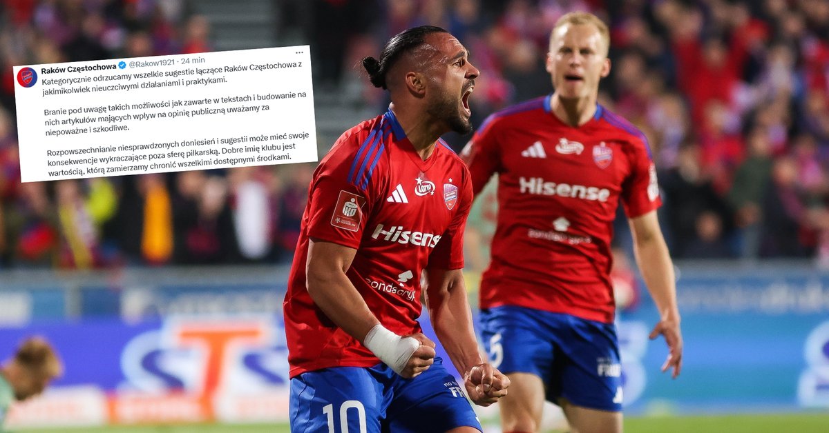 Raków Częstochowa reaguje na zarzuty przed meczem o tytuł. Jest oświadczenie