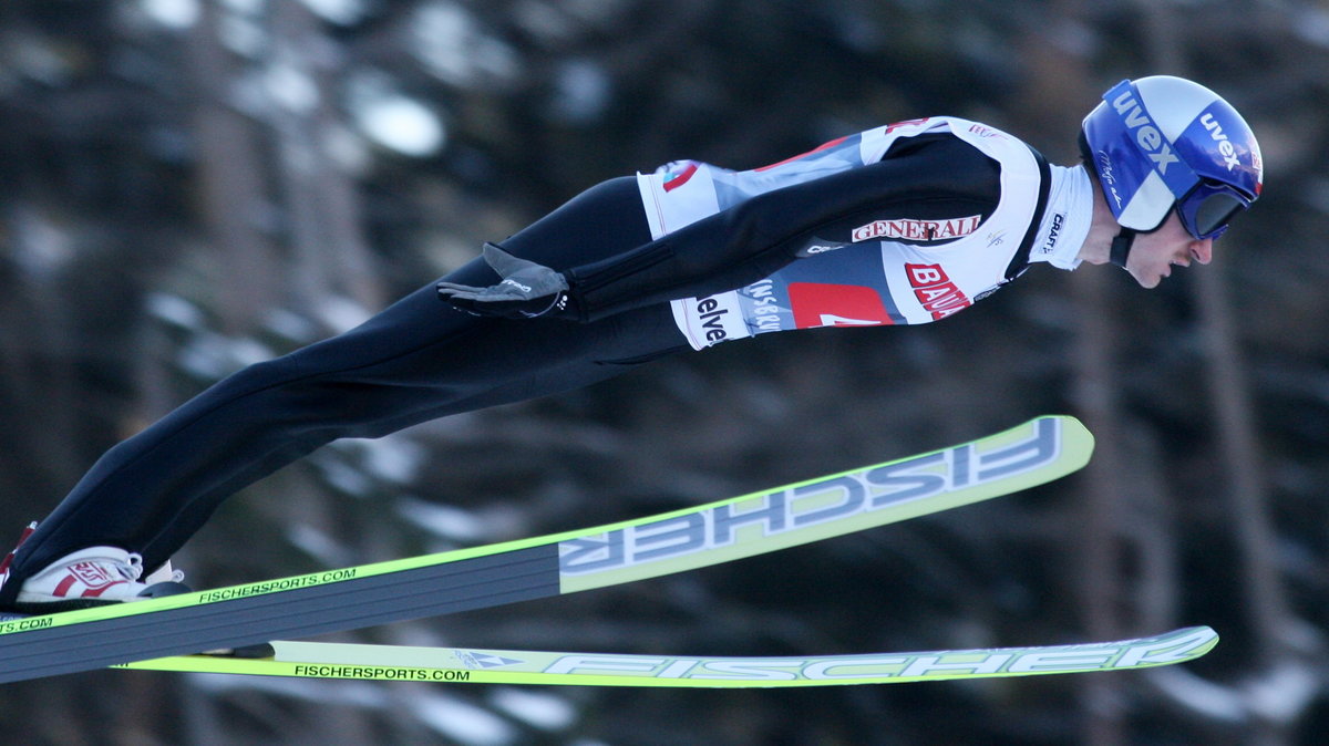 Adam Małysz podczas turnieju w Innsbrucku