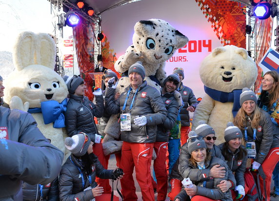 Powitanie polskich olimpijczyków w Soczi
