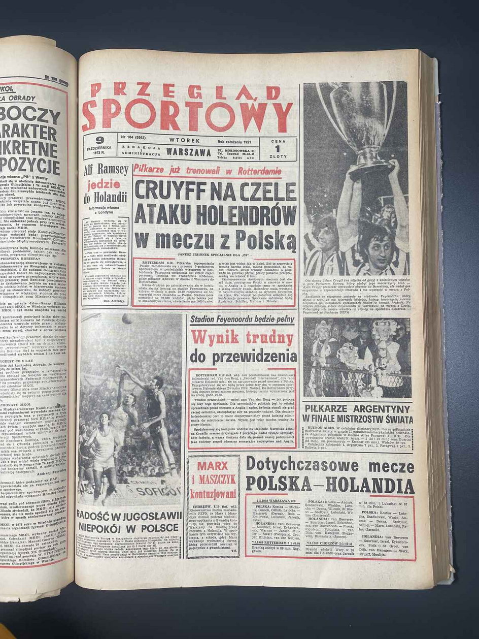 Przegląd Sportowy z 9 października 1973 r. - wtorek