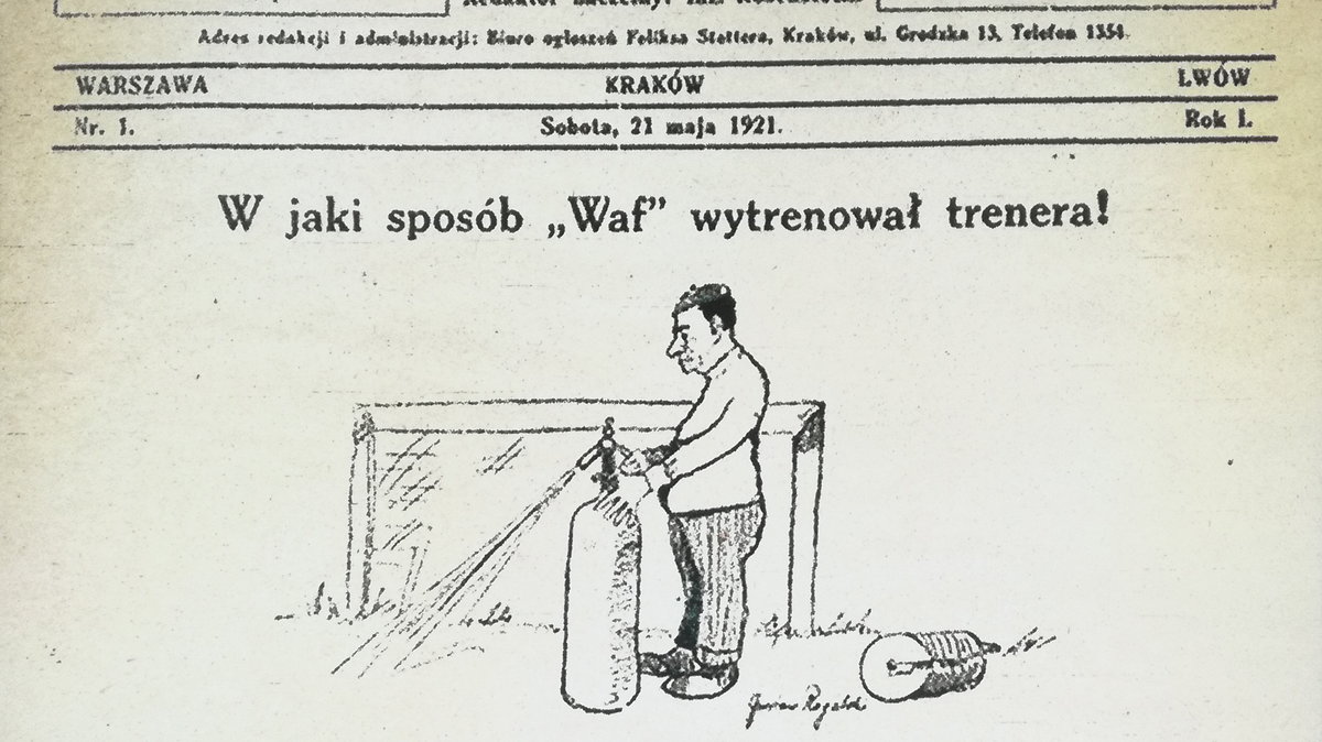 Pierwsza okładka „PS” z 21 maja 1921 roku