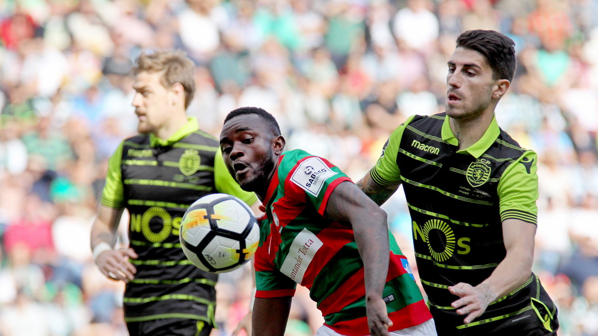 Joel Tagueu (Maritimo) i Cristiano Piccini (Sporting Lizbona)