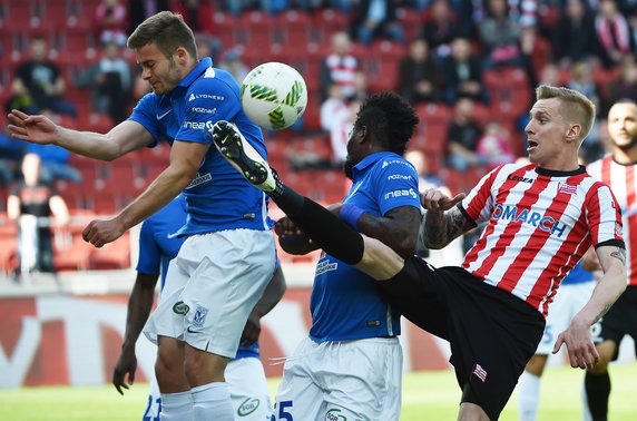 PIŁKA NOŻNA EKSTRAKLASA CRACOVIA - LECH POZNAŃ (Jakub Wójcicki Karol Linetty Abdul Tetteh )