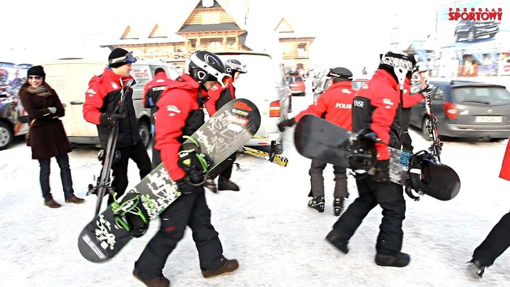 Polscy żużlowcy na stoku