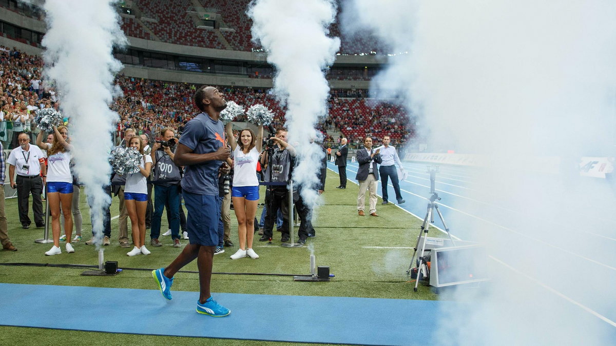 Usain Bolt na dużych stadionach czuje się znakomicie