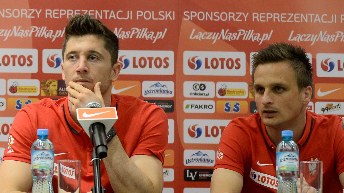 Robert Lewandowski i Sławomir Peszko