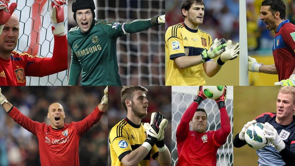 Reina, Cech, Casillas, Buffon, Caballero, De Gea, Julio Cesar, Hart