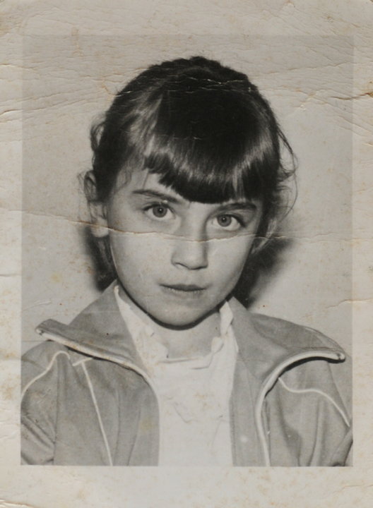 Justyna Kowalczyk w 1992 r.