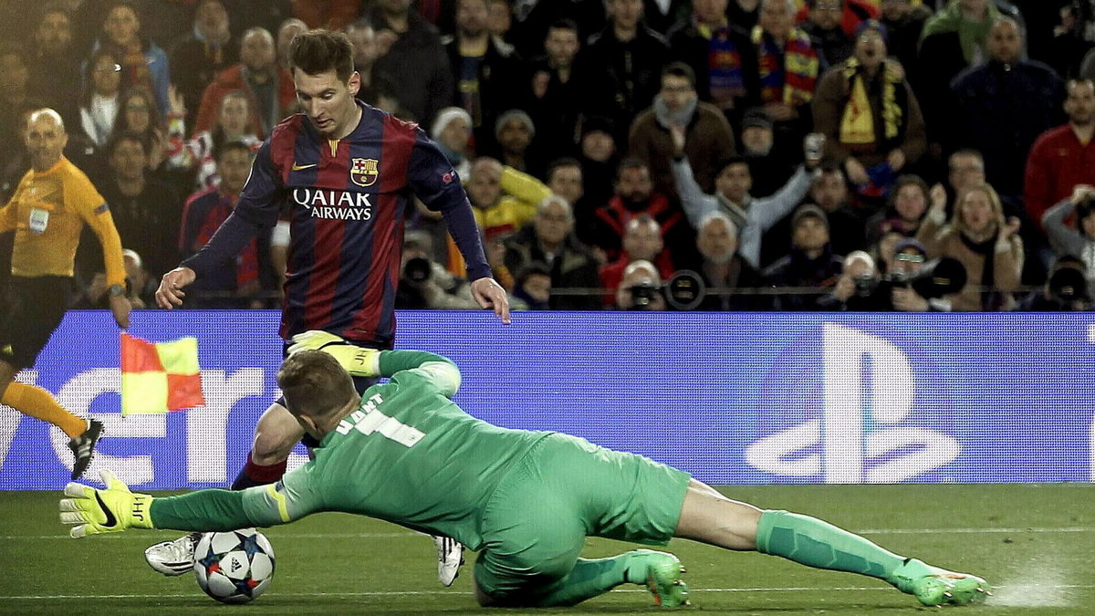 Lionel Messi i Joe Hart