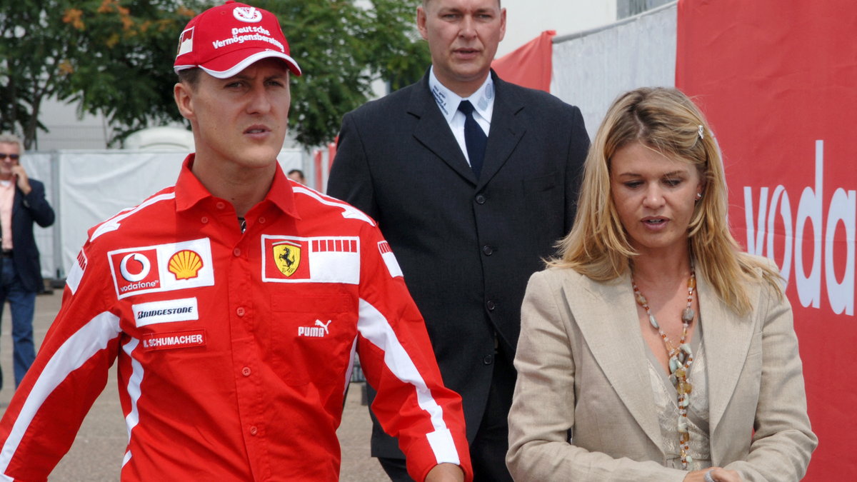 Michael Schumacher z żoną Corinną