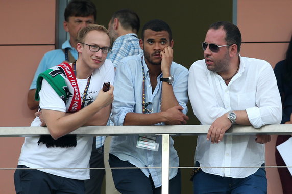 Jakub Laskowski, Dominik Ebebenge i Bogusław Leśnodorski 