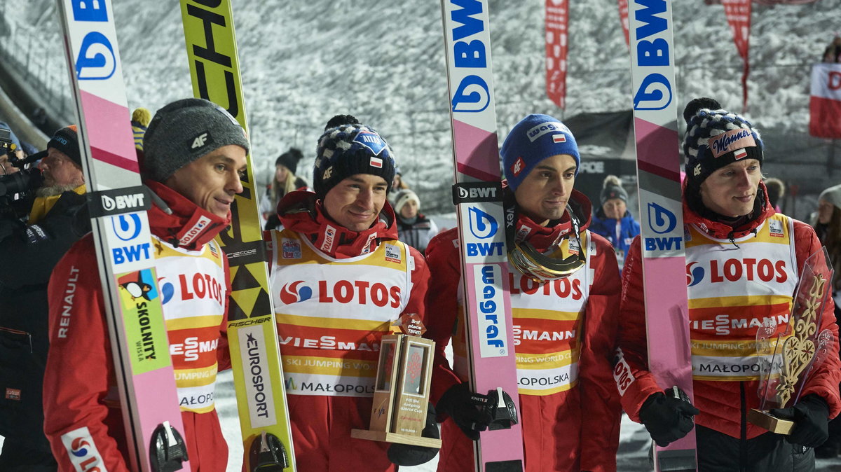 Piotr Żyła, Kamil Stoch, Maciej Kot, Dawid Kubacki