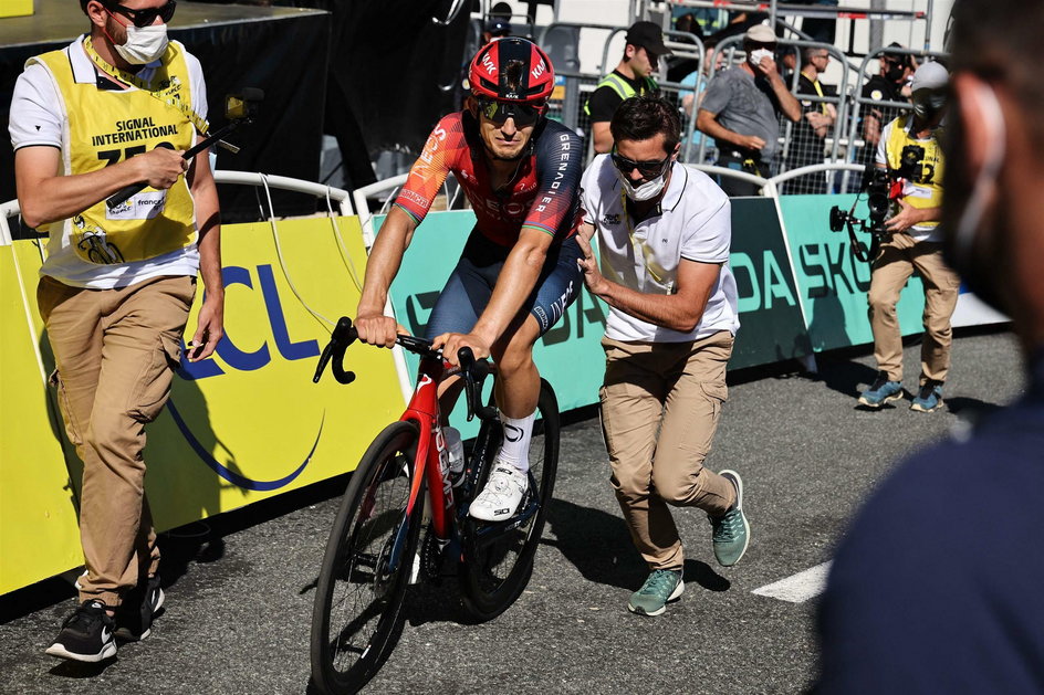 Michał Kwiatkowski podczas Tour de France