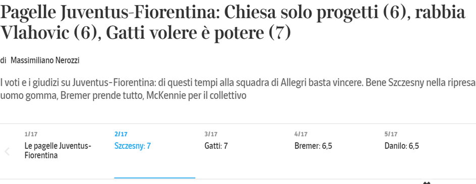 Nagłówek "Corriere della Sera"