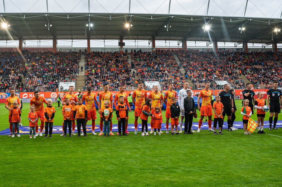 Na początku sierpnia mecz Zagłębie - Lech (1:1) z trybun stadionu w Lubinie oglądał komplet publiczności