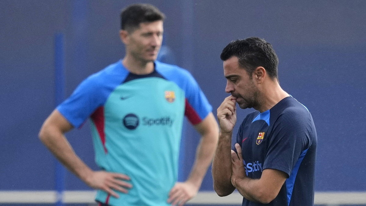 Xavi Hernandez i Robert Lewandowski