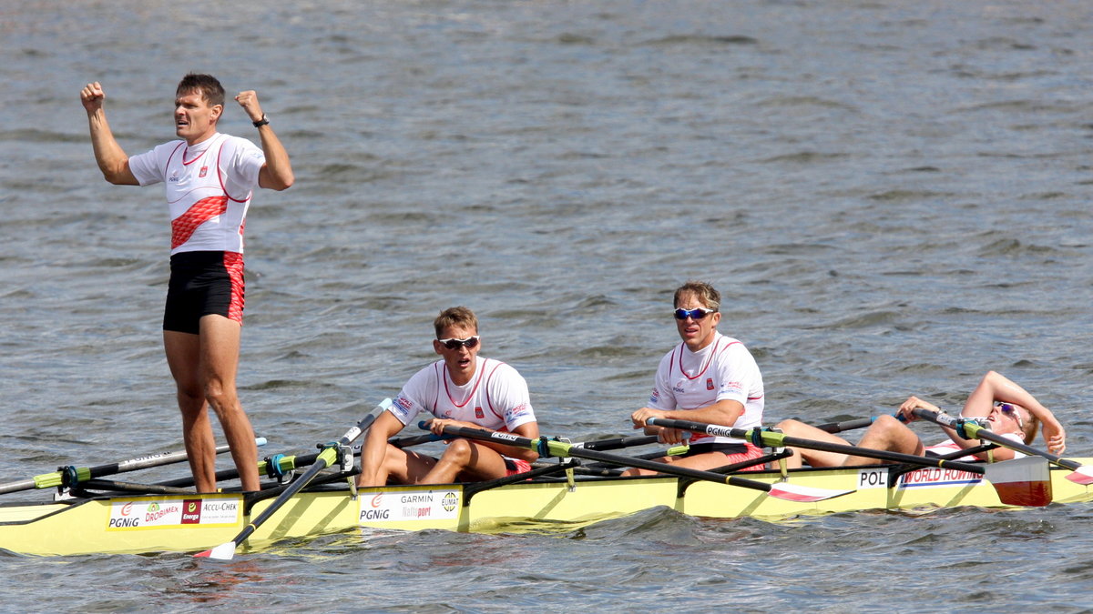 Marek Kolbowicz, Michał Jeliński, Adam Korol (stoi) i Konrad Wasielewski