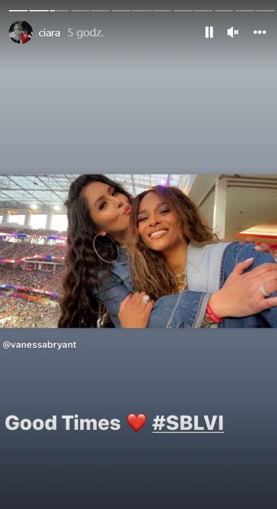 Vanessa Bryant i wokalistka Ciara na Super Bowl 2022