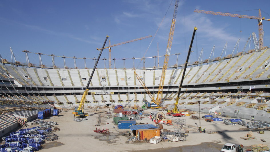 Dwa lata budowy Stadionu Narodowego