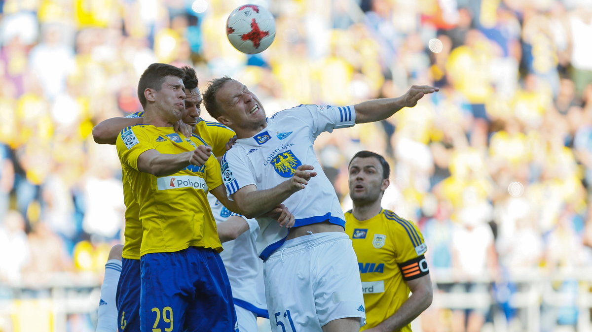 Pilka nozna. Ekstraklasa. Arka Gdynia - Ruch Chorzow. 27.05.2017