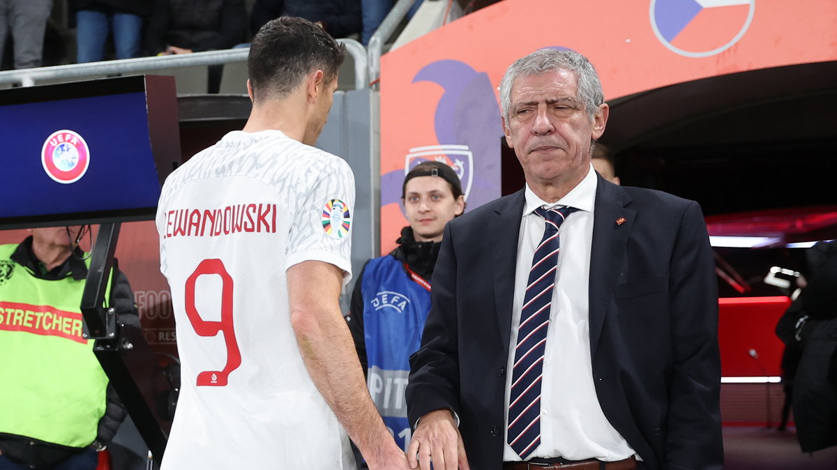 Robert Lewandowski i Fernando Santos