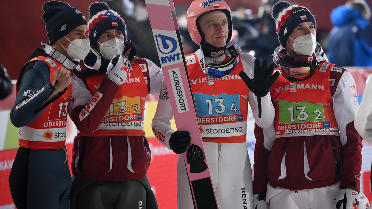 Od lewej: Piotr Żyła, Kamil Stoch, Dawid Kubacki i Andrzej Stękała