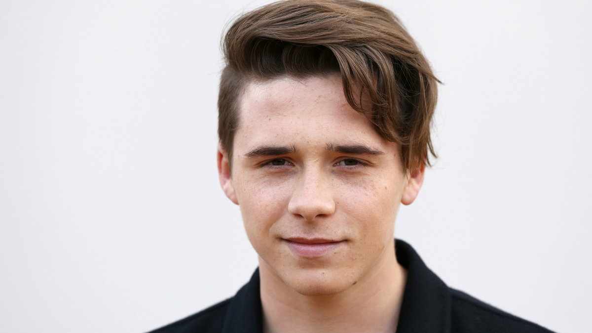 Brooklyn Beckham arrives for the Burberry Menswear Autumn/Winter 2016 Show in Hyde Park, London