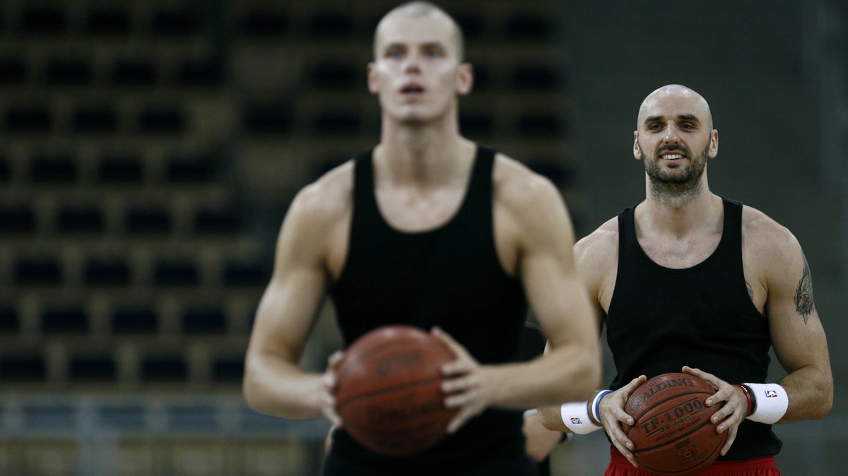 Maciej Lampe i Marcin Gortat